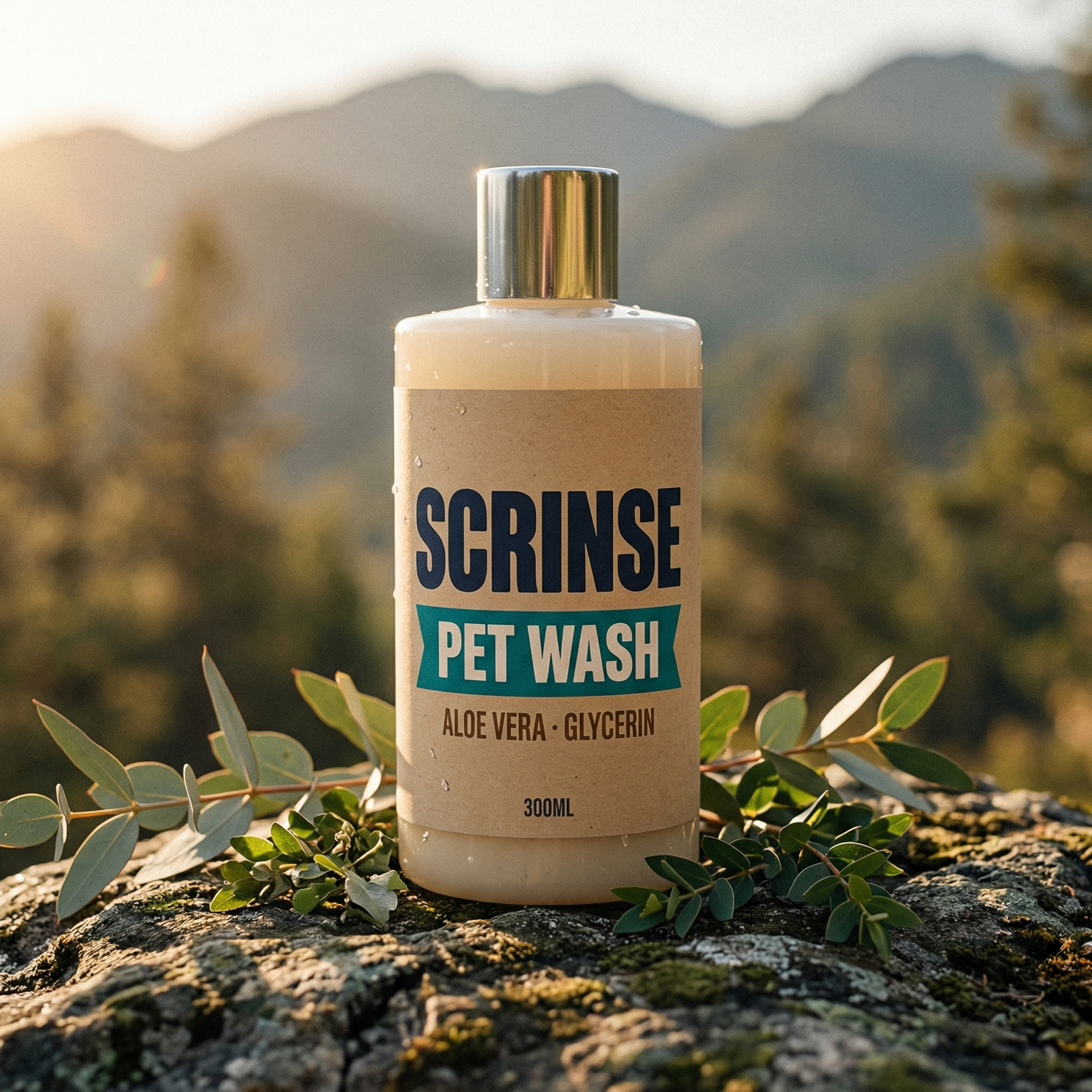Scrinse Pet Wash Gentle Aloe & Glycerin Formula